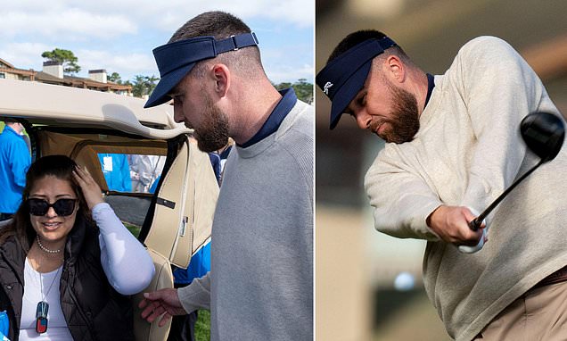 Travis Kelce hits ANOTHER fan with a golf ball