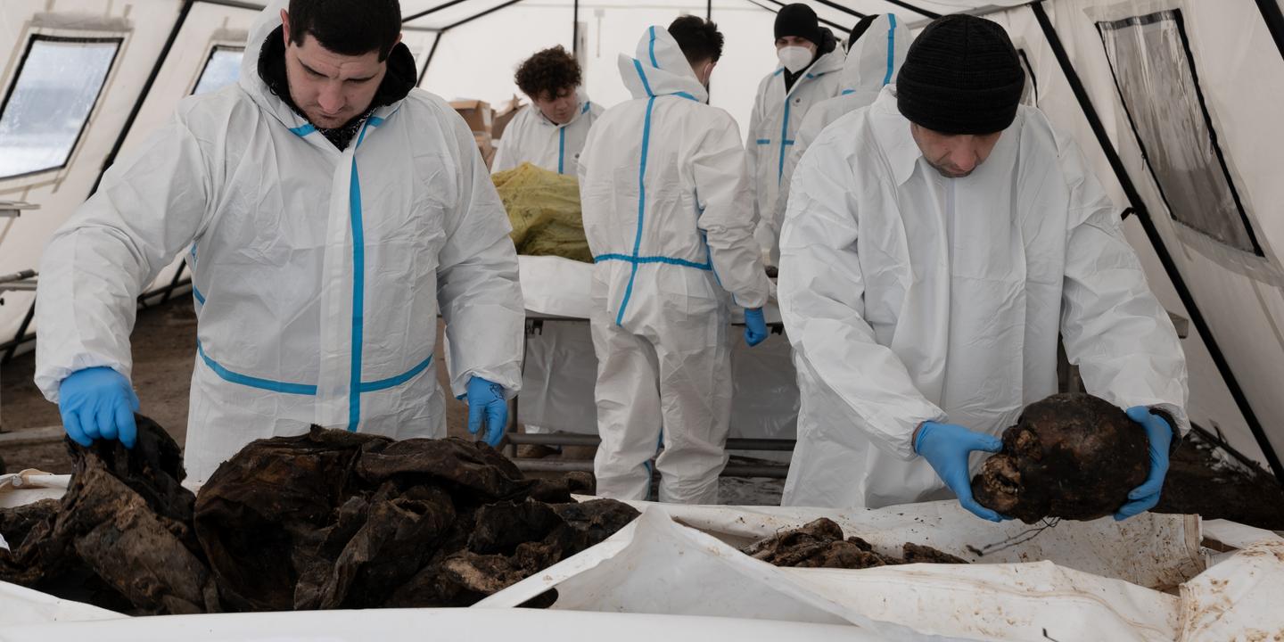 The slow identification of Ukrainian soldiers killed at the front and returned by Russia