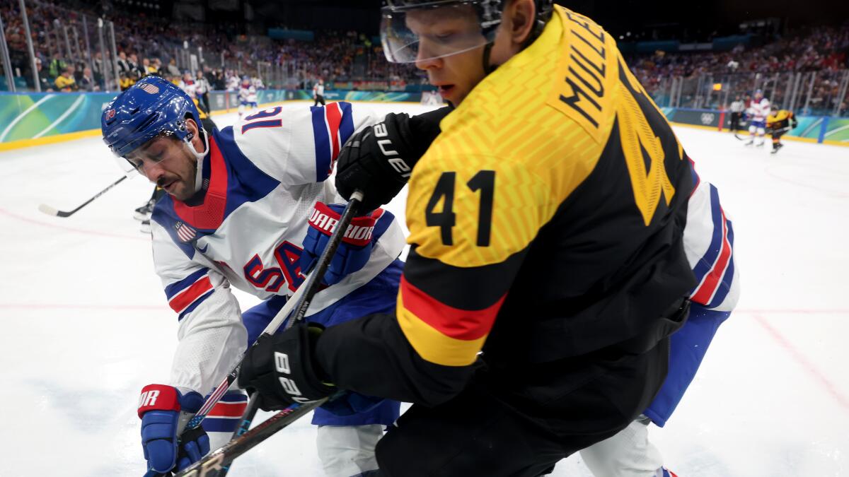 U.S. men's hockey rolls past Germany, closes Winter Olympics group play unbeaten